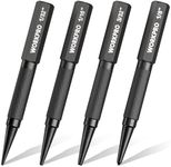 WORKPRO 4-Piece Nail Punch and Center Punch Set, Hardened Cr-V Steel with Knurled Grip,1/32", 1/16", 3/32" Nail Setter & 1/32" Center Punch Tool