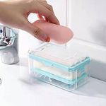 ARNI Soap Roller Dispenser,2-in-1 Portable Portable Laundry Rolling Soap Box Easy Cloth Washing Soap Roller