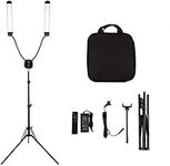 GSKAIWEN 50W Dimmable LED Video Light with Tripod Bag Photography Lighting Kit for Makeup Artist Light, Lash Light Lamp,Beauty Light Eyebrow Tattoo Lamp Studio Video Photographic, 3000-6500K,CRI 90+