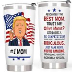 Breezy Valley Mothers Day Gifts for Mom Tumbler for Women from Daughter Son - Funny Birthday Gifts for Mom, Best Mom Ever Tumbler Trump Cup, Present for New Mom Mothers Day Ideas Gifts for Wife Mama