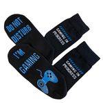 ''Do Not Disturb I'm Gaming" Funny Socks - Great Novelty Gift For Gamers Who Have Everything! (Full Length Lounge Socks), One size