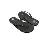 Volcom Men's New School SNDL Zehentrenner Flip Flops, Black, 9 UK