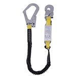 YaeCCC Single Leg Stretch Lanyard Fall Arrest Safety Harness Shock Resistant Energy Absorption Lanyard