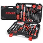 GoYwato 287PCs Home Tool Kit - Portable Repair Outils Complete General Household Hand Tool Kit - Mechanic's Tool Set for Men & Homeowner & Handyman with Ratchet & Socket Set & Tool Box Storage Case