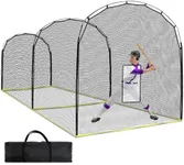 KAIDIDA Baseball Cage 22x12x10 FT Backyard Softball Batting Cages Portable Golf Hitting Net Cage for Outdoor Training
