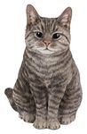 Lifelike Sitting Cat Tabby