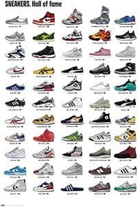 Grupo Erik Sneakers Hall Of Fame Poster - 36 x 24 inches / 91.5 x 61 cm - Shipped Rolled Up - Cool Posters - Art Poster - Posters & Prints - Wall Posters