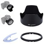 JJC Bayonet Camera Lens Hood for Canon RF 35mm F1.8 MACRO IS STM Lens, Reversible Lens Hood with Adapter Ring & PVC Protective Pad, Reduce Lens Flare - Prevent Reflection - Protect Lens