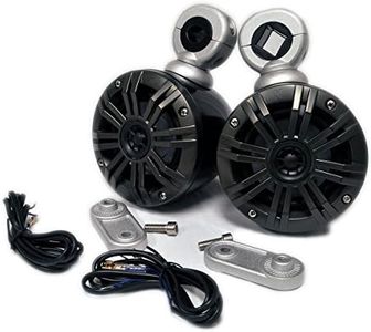 KICKER Black Mini Wake Tower Marine Enclosures Loaded 4" KM Speakers. (2 ohm)