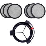 Replacement Coffee Maker Water Filtration Set Filter Disk with Frame for Mr. Coffee Brewers Coffee Maker - Water Filtration Kit 6 month supply(1Disk Frame +6Filter Disks)