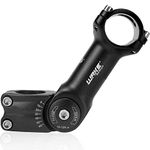 CYSKY Bike Adjustable Stem 31.8 130mm 0-60° Degree Aluminum Alloy MTB Stem Handlebar Stem for Mountain Bike, Road Bike, MTB, BMX, Cycling (130mm)