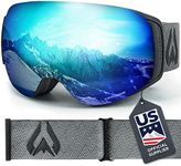 WILDHORN Outfitters Roca Snowboard & Ski Goggles - US Ski Team Official Supplier - Interchangeable Lens - Premium Snow Goggles