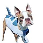 Lifejackets for Dog, Pet Life Jackets Fish Style Floatation Vest Saver Safety Swimsuit Preserver with Reflective Stripes/Adjustable Belt for Small Medium Large Dogs