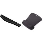 Fellowes PlushTouch Wrist Rest with FoamFusion Technology | Belkin WaveRest Gel Mouse Pad (F8E262-BLK)