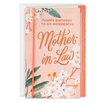 Hallmark Birthday Card for Mother In Law (Grateful for You)