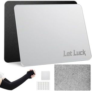 Glass Gaming Mouse Pad | 15.7x11.8 inches | Ultra-Smooth Micro-Etched Surface | Professional Esport Tempered Glass | Non-Slip Silicone Base | Equipped with a Portable Bag