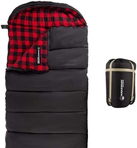 Wakeman XL Sleeping Bag for Adults - 32F Comfort Rated 3-Season Envelope-Style Sleep Bag with Hood for Backpacking, Hiking, and Camping by