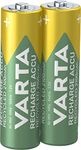 VARTA Recharge Accu Recycled, Ready-to-use pre-Charged AA Mignon NiMH Rechargeable Battery (2-Pack, 2100 mAh) Made of 11% Recycled Material - Without Memory Effect