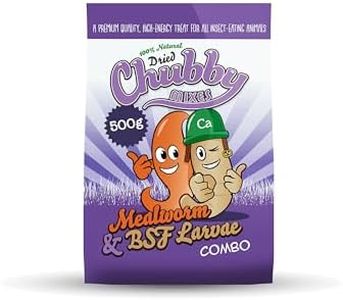 500g Chubby Dried Mealworm & Black Soldier Fly Mix for Wild Birds, Chickens & Reptiles