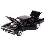 MTG Metro Toys & Gift Dodge Charger The Fast and The Furious 1:32 Diecast Scale Model Metal Pull Back Toy car for Kids with Openable Doors & Light, Music Toy Vehicle for Kids (Random Color)