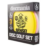 Discmania Active Soft Disc Golf Set of 3 – Includes Disc Golf Putter, Mid-Range and Driver, PDGA Approved Disc Golf Set, Disc Golf Starter Set (Colors Will Vary)