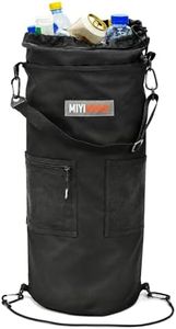 MIYIMORE Portable Boat Trash Can, Leakproof & Odor Resistant 10-13 Gal Reusable Garbage Bag with Clips, Easy Install Marine Trash Bag for Pontoon, Fishing, Kayak, RV & Camping Boat Accessories