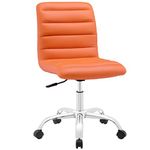 Modway Stool, Chrome, Orange, 58 x 58 x 84 cm