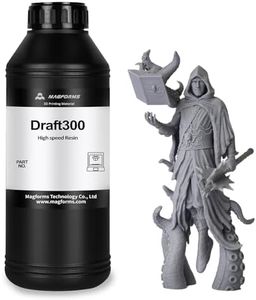 MAGFORMS Draft300 High Speed 3D Printer Resin, 405nm UV-Curing Resin with High Precision and Low Odor, Fast Curing Rapid Photopolymer Resin for LCD DLP 3D Printing (Gray, 1000g)