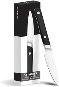 Misen 3.5-Inch Precision Paring Knife: Ideal for Fruits & Vegetables, High Carbon Stainless Steel, Ultra-Sharp, Includes Kitchen Blade Guard - Black