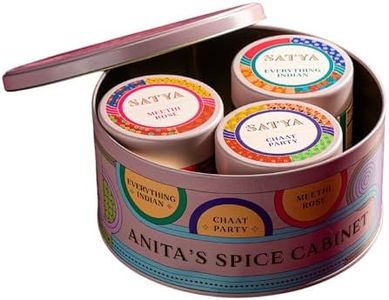 Satya Blends Indian Spice Gift Set - Anita's Cabinet, Includes Chaat Party, Everything Indian & Meethi Rose - Vegan, Gluten Free, Farm to Spice, Low Sodium, Dye Free, Women Owned, Minority Owned (2.5oz, Pack of 3)