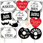 SYGA Set of 13 Pre Wedding Party Photo Booth Props