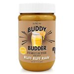 Bark Bistro Company, Ruff Ruff Raw Buddy Budder, 100% Natural Dog Peanut Butter, Healthy Peanut Butter Dog Treats, Dog Enrichment, Dog Pill Pocket, Made in USA, (17 oz Jars)