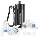 Hearprotek High Fidelity Concert Ear Plugs, 20dB Noise Reduction Music Ear Plugs for Concerts & Festivals, Reusable Hearing Protection for Musicians, DJs, Live Music, Nightclubs & Loud Events