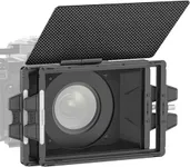 NEEWER Mini Matte Box with Two 4"x5.65" Filter Trays, 4 Circular Lens Adapters, Carbon Fiber Top Flag, Compatible with SmallRig Accessory Compatible with K&F NISI TIFFEN NEEWER Cinema Filter, PG002