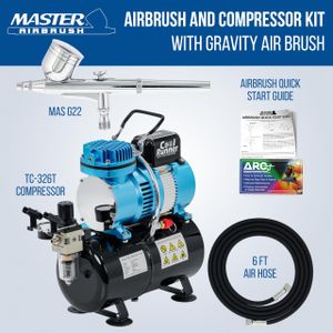 Master Airbrush G22 Dual-Action Airbrush Kit – Spray Gun Set