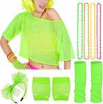 iZoeL 80s Fancy Dress for Women Hal