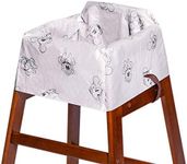 J.L. Childress Disney Baby by Disposable Restaurant High Chair Cover Individually Wrapped for Travel Convenience, Mickey and Minnie, 12 Count