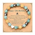 PINKDODO 13th Birthday Gifts for Girls, 13 Year Old Girl Gift Ideas, Bracelets for Teenage Teen Girls Gifts for 13 Year Old Girls, Happy 13th Birthday Bracelet Decorations for Girls Daughter Niece