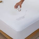 Waterproof RV Short Queen Mattress Protector for 60 x75 Camper Bed Ultra Soft Jersey Noiseless Smooth Top Fitted Matressprotector Cover