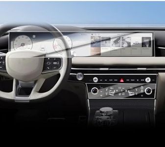 APKPKPKU For 2025-2026 G80 27 Inch AIO + AC HD screen protector car navigator tempered glass protective film car console display LCD player protection car interior accessories anti-scratch