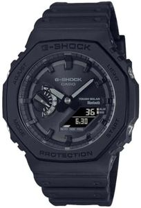 Casio Men Analogue-Digital Quartz Watch with Plastic Strap GA-B2100-1A1ER, Black, One Size, strip