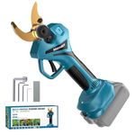 MIRTHBUY Cordless Electric Pruning Shears, 40mm Brushless Motor Secateurs max Cut 65mm, LCD Display Electric Scissors for Makita BL-18V, Professional Pruner for Pruning Trees and Shrubs (NO Battery)