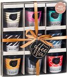 Coffee Gifts - Instant Coffee Hamper | 9X Flavours Mini Travel Takeout Cups | Irish Cream, Salted Caramel, Latte, Mocha and More- Christmas Gifts for Men Women | Drink Gift for Coffee Lover Gift tag