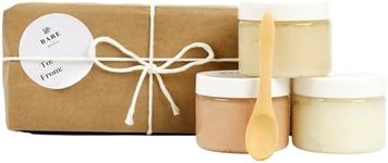 Bare Botanics Body Scrub Gift Set – Gentle Exfoliator & Super Moisturizer | Includes a Wooden Spoon | All Natural, No Synthetic Fragrances, No Nut Oils, Ready to Gift