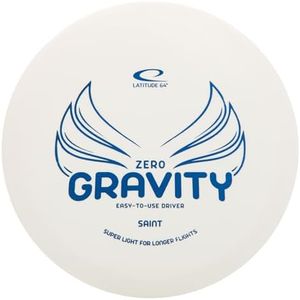 Latitude 64 Zero Gravity Saint | Stable Disc Golf Fairway Driver | Floats in Water | Lightweight w/High Glide & Precise Control | Fairway Driver Disc Golf | Grippy Base Plastic | 120-130g (White)