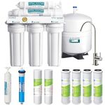 APEC Water Systems ROES-50 Essence Series Top Tier 5-Stage WQA Certified Ultra Safe Reverse Osmosis Drinking Water Filter System with Extra High Capacity Pre-Filter Set Stage 1-3