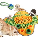 XUMMI 2PCS Snuffle Mat for Dogs & Dog Rope Toy Set, Durable Dog Snuffle Mat Toy, Washable Sniffing Mat Encourages Natural Foraging and Smelling Pet Puzzle Activity Mat, Mentally Stimulating Toys for Small Medium Large Dogs