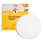 Katbite 9 Inch 200Pcs Parchment Paper Rounds, Round Baking Sheets Paper, Uses for Cake Baking, Patty Separating, Tortilla Wrapping