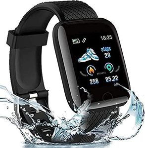 TechKing (SPECIAL HOT OFFER WITH 15 YEARS WARRANTY) Smart Watch D116 Touchscreen Smart Watch Bluetooth 1.3" Smart Watch LED with Daily Activity Tracker, Heart Rate Sensor, Sleep Monitor and Basic Functionality for All Boys & Girls