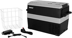 Camco 51516 CAM-450 Portable Refrigerator, AC 110V/DC 12V Compact Fridge/Freezer, 45-Liter - Keeps Food and Drinks Cold While On-the-Go - Ideal for Road Trips, RVing, Camping, Boating and Tailgating